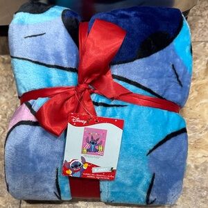 Disney Stitch Blue and Red Blanket